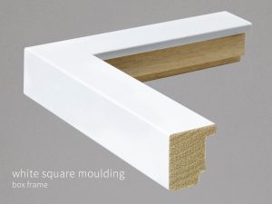 White Square Moulding Box Frame Theprintspace