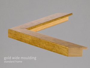 Gold Wide Moulding Standard Frame Theprintspace