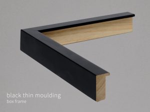 Black Thin Moulding Box Frame Theprintspace