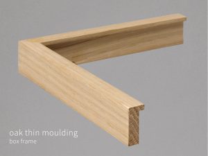 Oak Thin Moulding Box Frame Theprintspace