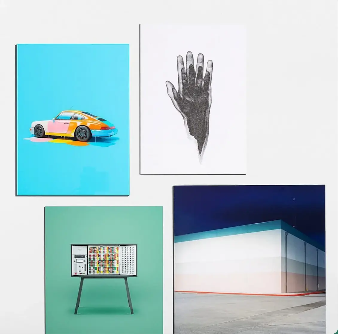 Archival fine art mounting